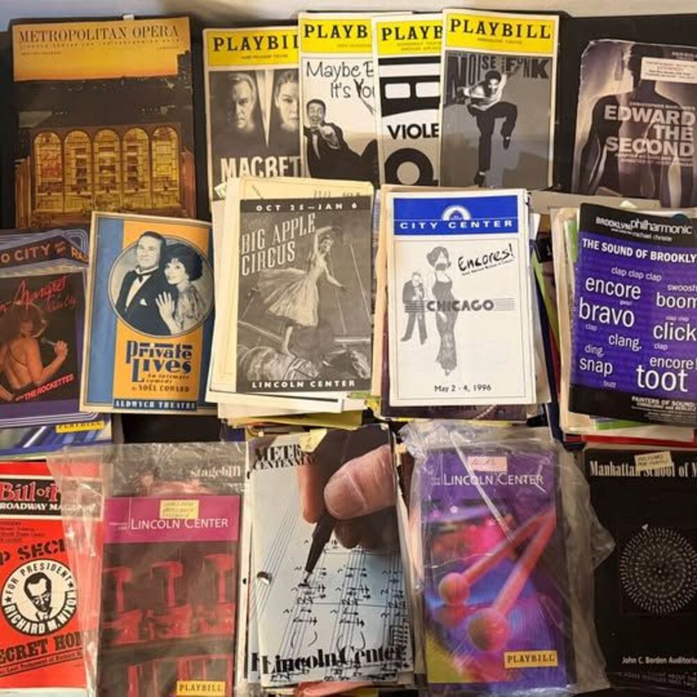 Huge 252pc Vintage NYC Broadway Playbill Theater Opera Memorabilia Collection Lo